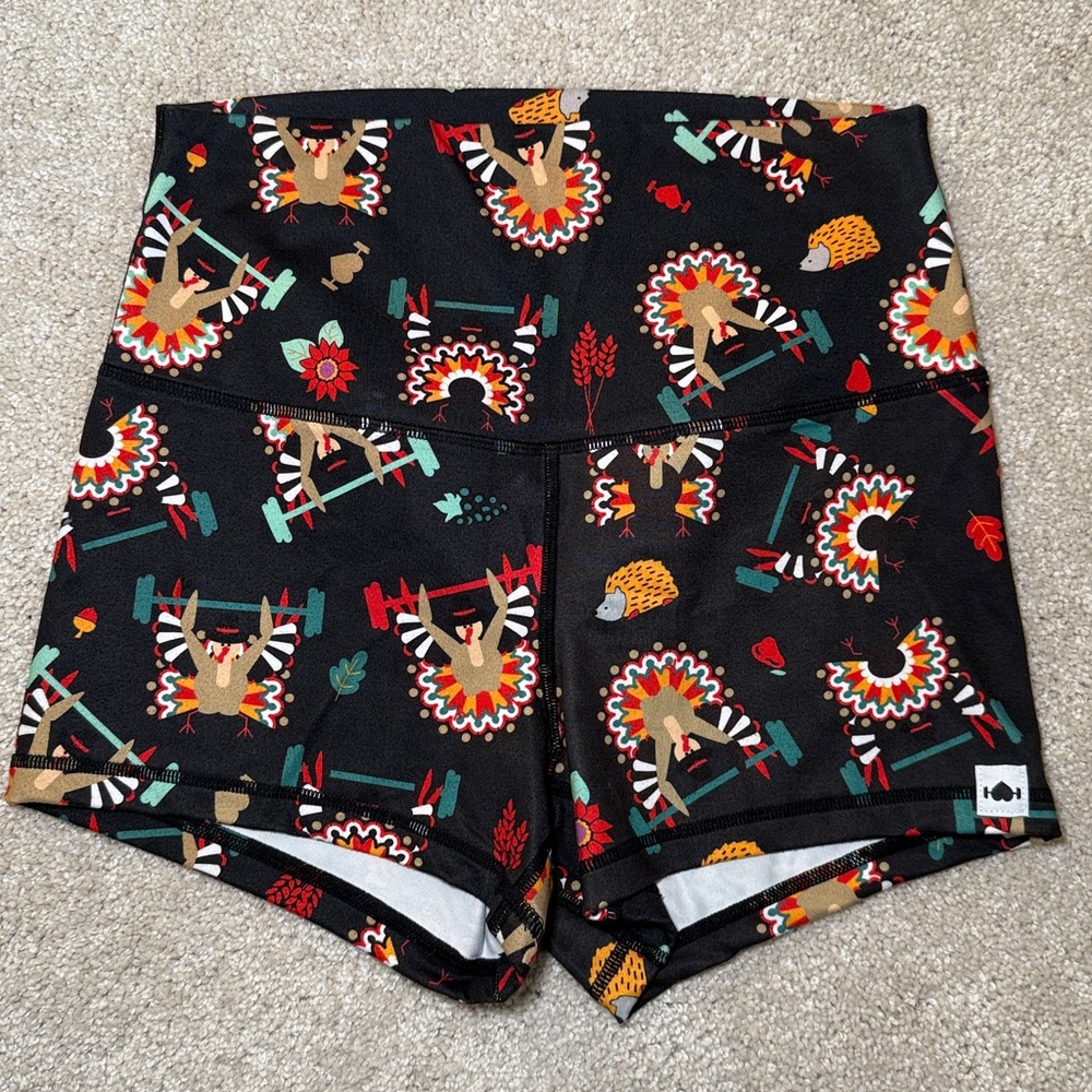 WodBottom M high rise turkey jerky shorts 3” inseam